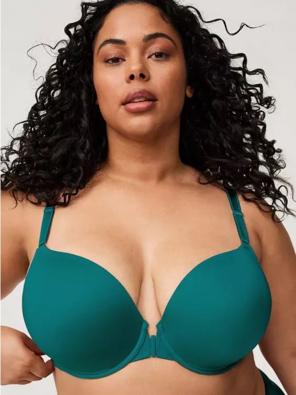 Torrid Perfect Coverage Push-Up Smooth Front-Close Bra Teal Size 40H